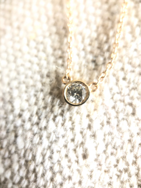 "The Brooke" Perfect Diamond Solitaire Necklace