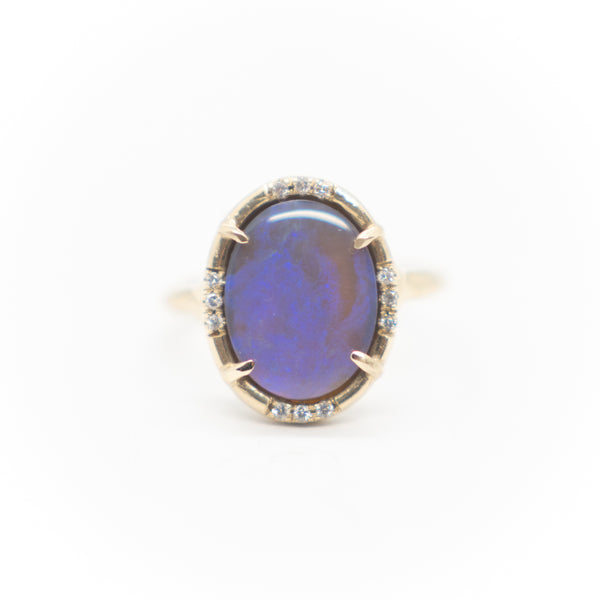 Amazing Opal/Diamond Ring