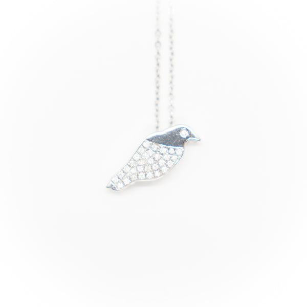 Pretty Bird Diamond Pave Necklace