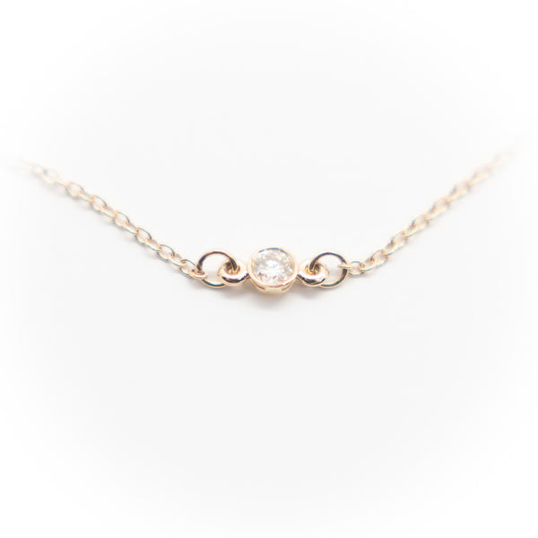 Delicate Solitaire Diamond Bracelet